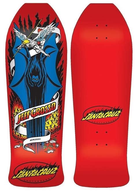 Santa Cruz Grosso Demon Red Skateboard Deck Reissue