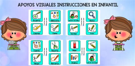 Apoyos Visuales Tarjetas Para Trabajar Instrucciones En Infantil Y