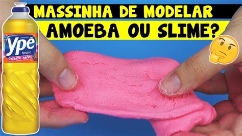Como Fazer Slime Amoeba Massinha De Modelar De Detergente Tio