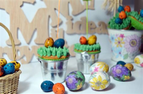 Cupcakes Huevos Pascua Y Decorar Huevos De Pascua Con Servilletas Mil