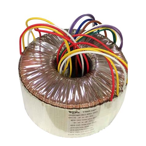 Single Phase 30w Copper Wire Electric Toroidal Transformer Output 20