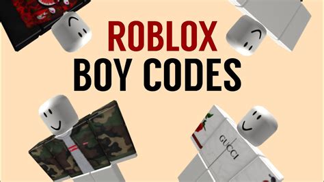Roblox Boy Outfits Codes