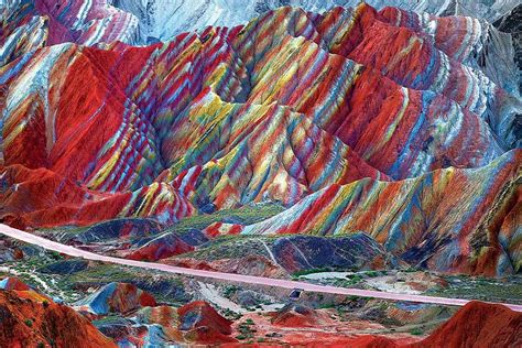 Zhangye Danxia Landform Geological Park In Gansu Province China