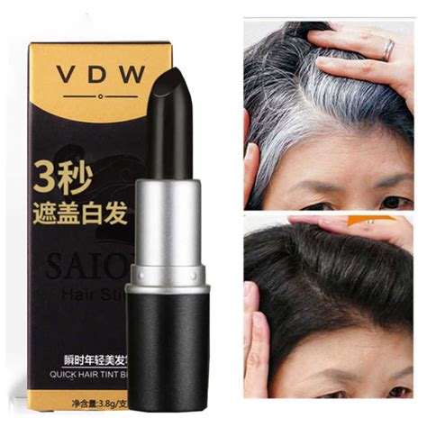 Pure Plant Hair Dye Stick One Time Fast Dyeing Hair Covering White Hair