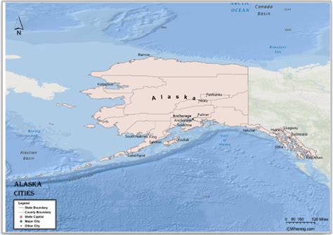 Map Of Alaska Cities List Of Cities In Alaska By Population