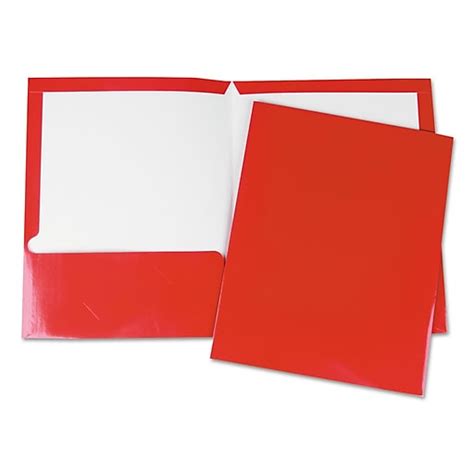 Shop Staples For Universal Laminated Two Pocket Folder 11 X 8 12