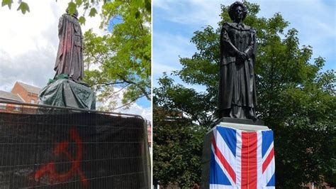 margaret thatcher statue officially unveiled after communist vandalism british freedom party