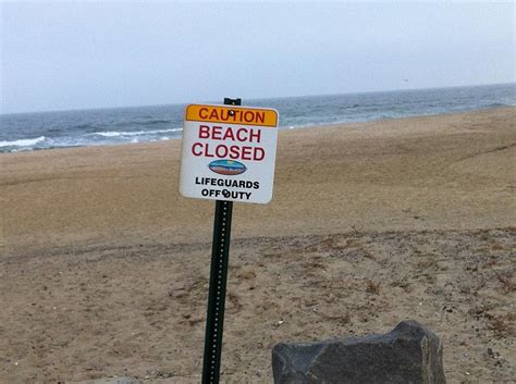 an ocean county beach closed again due to high fecal bacteria