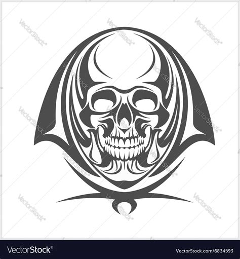 Demon Skull Royalty Free Vector Image Vectorstock