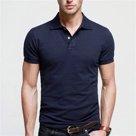 Best Quality Navy Blue Men Plain Polo Shirt On Sale China Navy Blue