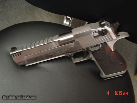 Magnum Research Desert Eagle 50aesolid Stainless With Muzzle Brake2