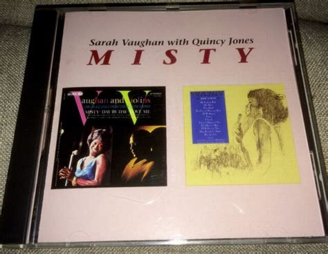 Sarah Vaughan With Quincy Jones Cd Misty Violins And Voices Ebay