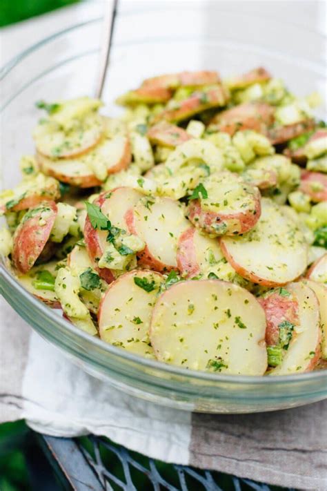 Herbed Potato Salad No Mayo Recipe Potatoe Salad Recipe Red