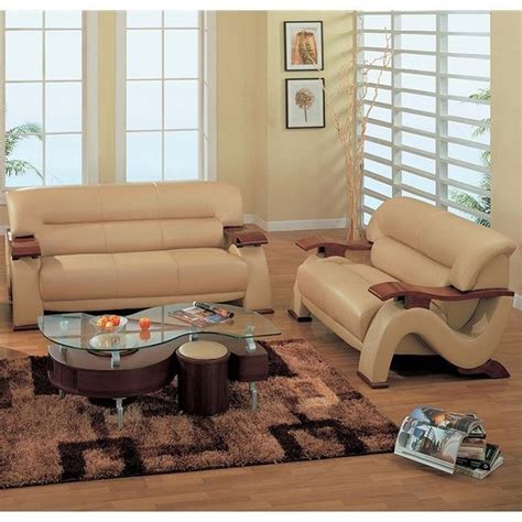 2033 Cappuccino Modern Living Room Set Global Furniture Furniturepick