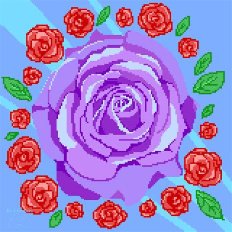 Pixel Rose Request Soluxe By Red Embers On Deviantart