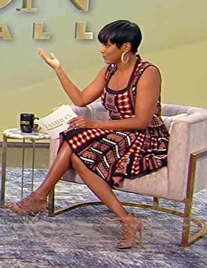 Wornontv Tamrons Printed Fit And Flare Mini Dress On Tamron Hall Show Tamron Hall Clothes