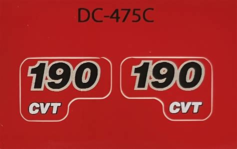 Decal 116 Case Ih Magnum 190 Cvt Model Numbers Dc475c Midwest