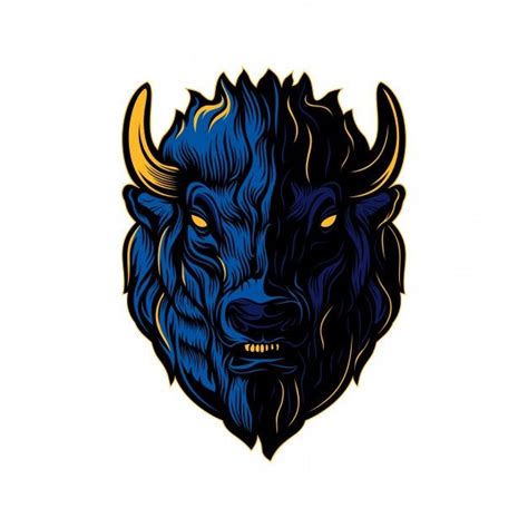 Bison Head Creative Bison Head Bison Bison Logo