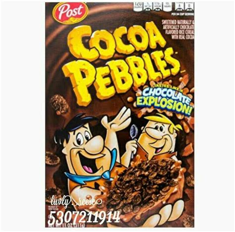 Cocoa Pebbles Cereal Not Mine Bloxburg Food Decals Snack Pictures