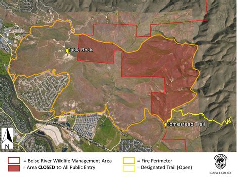 Wildfire Closes Portion Of Boise River Wma Idaho Fish