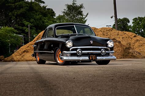 1951 Ford Club Coupe Hot Rod Rods Custom Retro Wallpaper 2048x1360