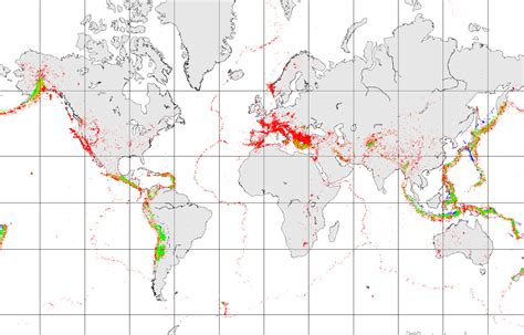 Map Of World Earthquakes And Volcanoes