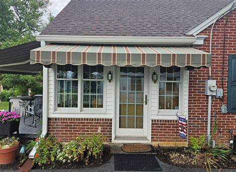 Doorhood Awning Covering A Door And Windows Kreiders Canvas Service