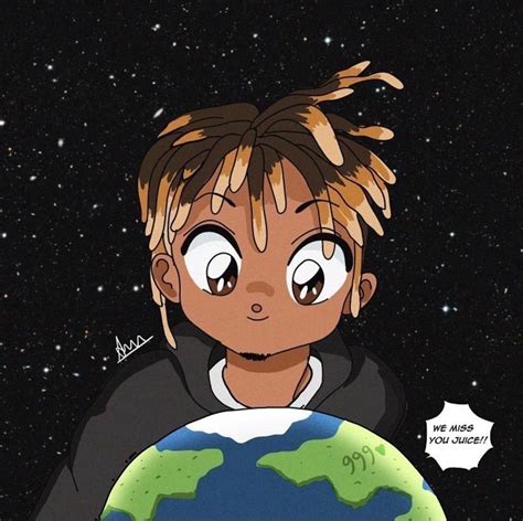 Juice Wrld Animated Juice Wrld Sprouts Wings In Dreamy Animated Video