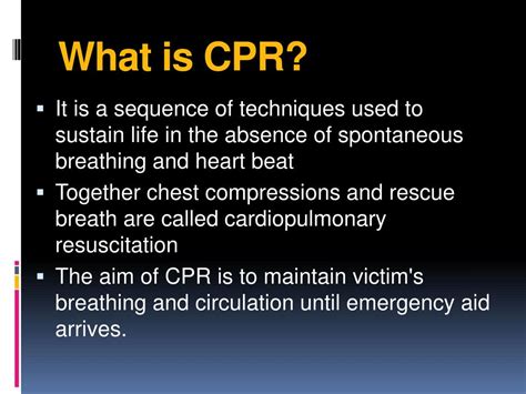 Ppt Cardiopulmonary Resuscitation Cpr Powerpoint Presentation Free