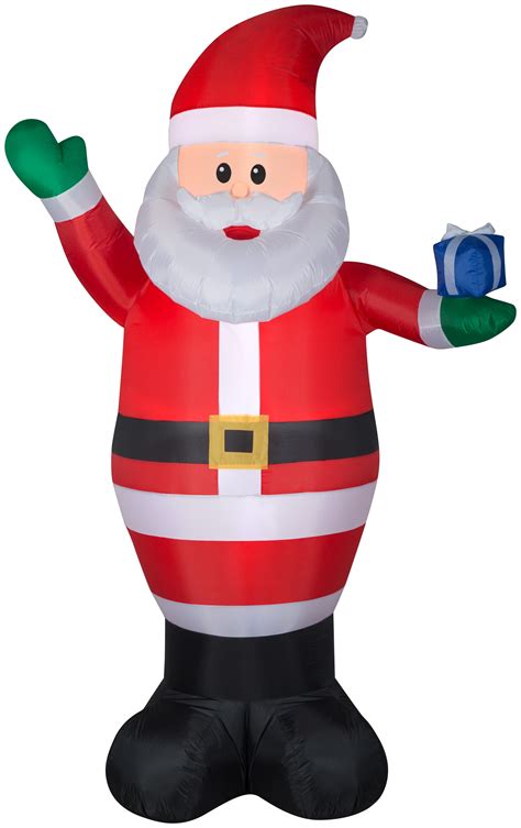 Holiday Time 9ft Airblown Inflatable Santa By Gemmy Industries