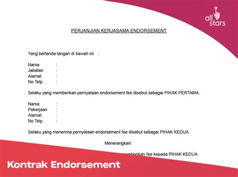 Contoh Surat Perjanjian Endorse Selebgram Surat Perja Vrogue Co