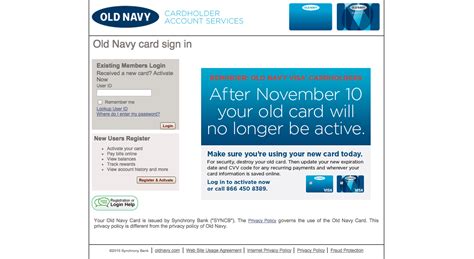 The old navy company offers 2 types of cards for shopping first one is old navy visa credit card and the second one is old navy credit card. Old Navy Visa Credit Card Login | Make a Payment