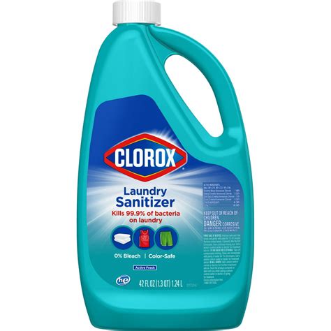 Clorox Laundry Sanitizer Kills 999 Of Odor Causing Bacteria On