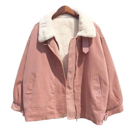 Itgirl Shop Pastel Aesthetic Faux Fur Velvet Loose Coat Jacket