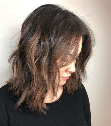20 Ideas Of Medium Brunette Shag Haircuts With Thick Bangs