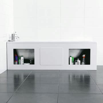 From white storage cabinets to wood storage cabinets, you'll find the right size and look for any space. Croydex Gloss White Storage Side Bath Panel | Bath panel ...