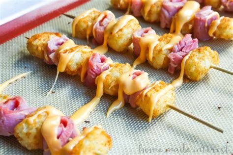Ham And Cheese Tater Tot Skewers Home Made Interest