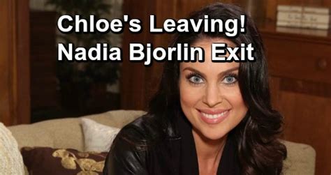 Days Of Our Lives Spoilers Nadia Bjorlin Out As Chloe Lane Dool