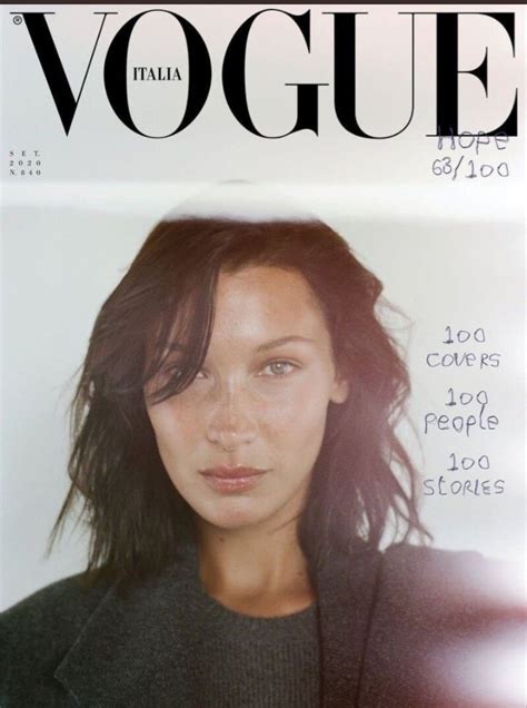 bella hadid for vogue italia september 2020 vogue photoshoot bella hadid vogue magazine