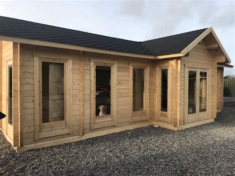 70mm log cabin as office building summer house 24