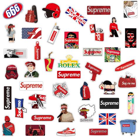 Pack De 100 Stickers Supreme Supreme Stickers 100 Pack Betyonseiackr