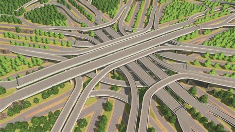 8 Way Highway Interchange Cities Skylines Mod Download