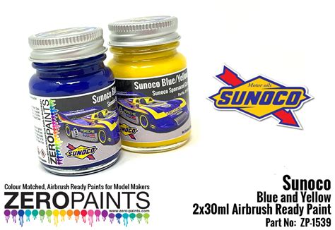 Sunoco Blue And Yellow Paint Set 2x30ml Zp 1539 Zero Paints