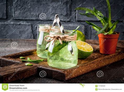 We should always choose less acidic fruit juices as the first thing to have in the morning.some of the low acidic fruits include apple. Aloe vera or cactus juice stock photo. Image of liquid ...