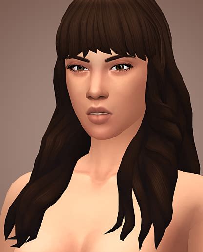 Sims 4 Cc Maxi Match Hair With Bangs Cupase