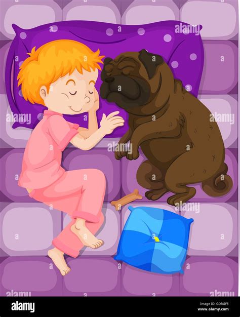 Pug Bed Stock Vector Images Alamy