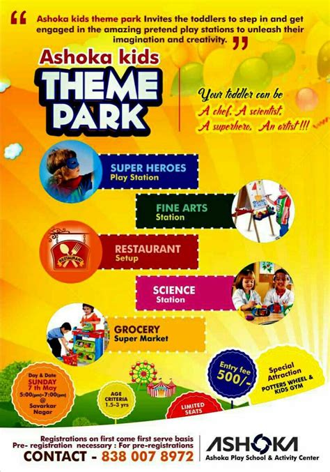 Leaflet Design For Play School Theme Park By Graphic Designer Vijay
