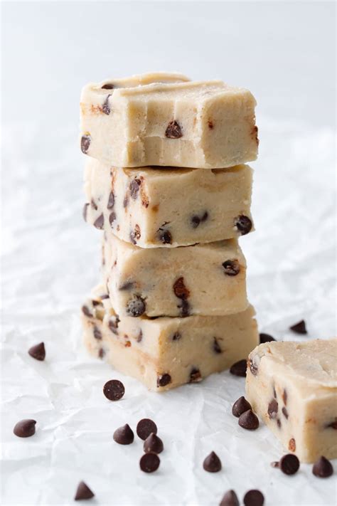 Chocolate Chip Cookie Dough Fudge Love And Olive Oil