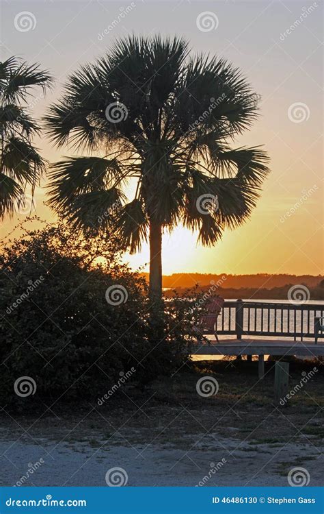 Sunset On The Intracoastal Stock Photo Image Of Boating 46486130
