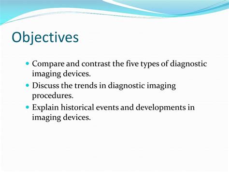 Ppt Diagnostic Imaging Techniques And Treatments Powerpoint